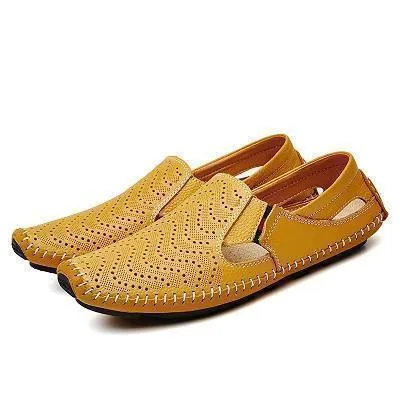 Loafers Genuine Leather Driving Flat Shoes