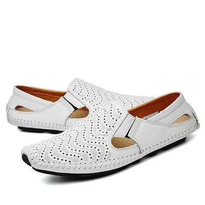 Loafers Genuine Leather Driving Flat Shoes