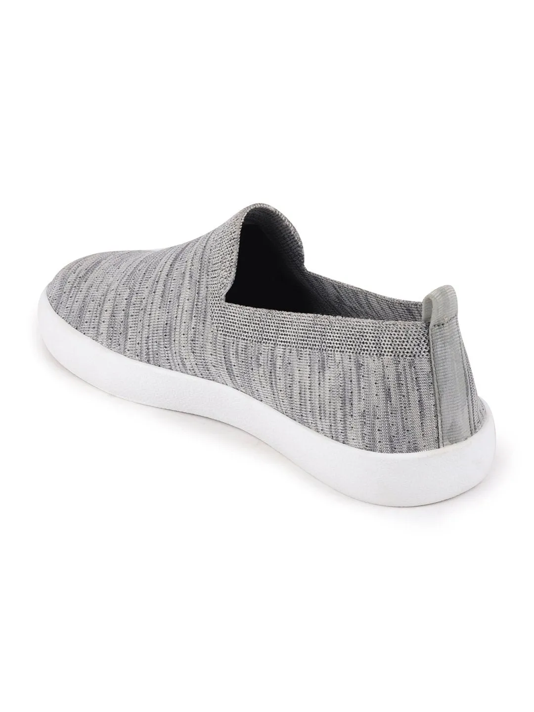 Men Grey Casual Slip-On Shoes