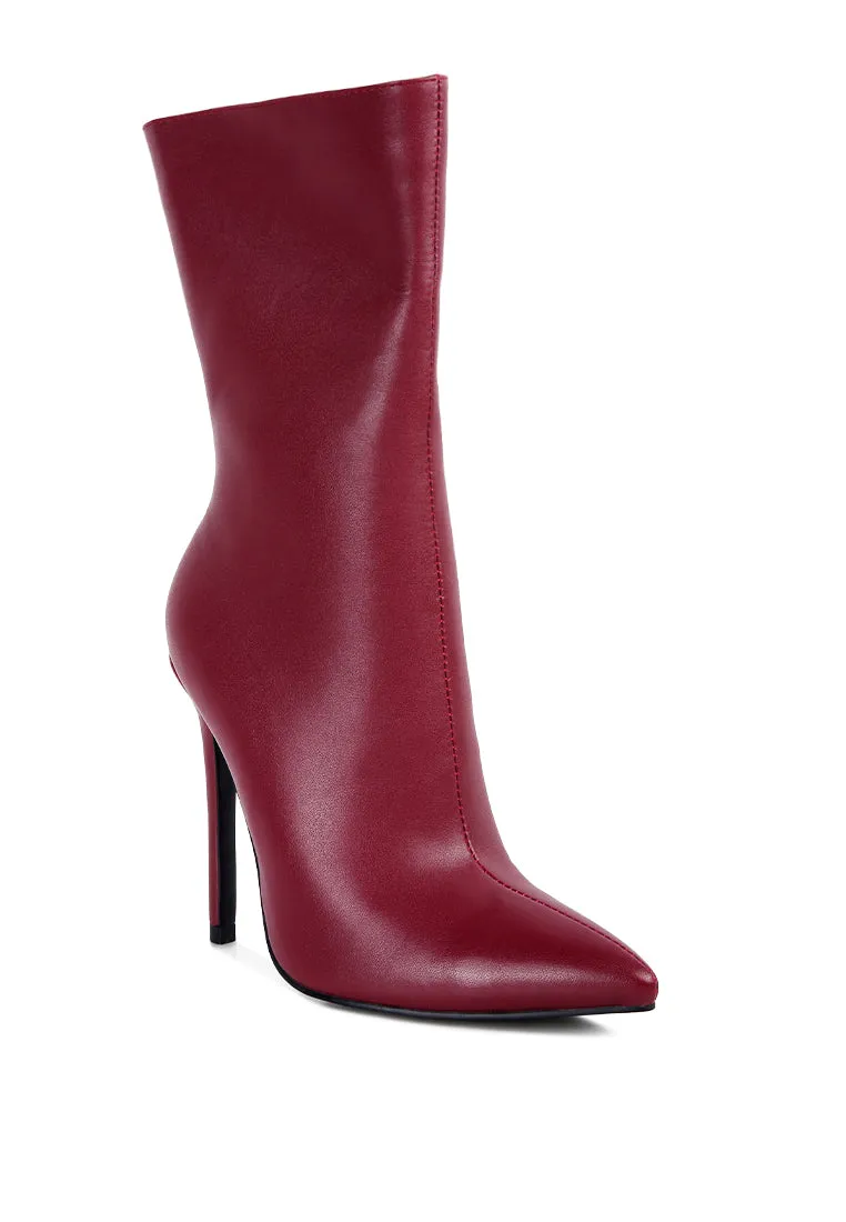 Micah Pointed Toe Stiletto High Ankle Boots