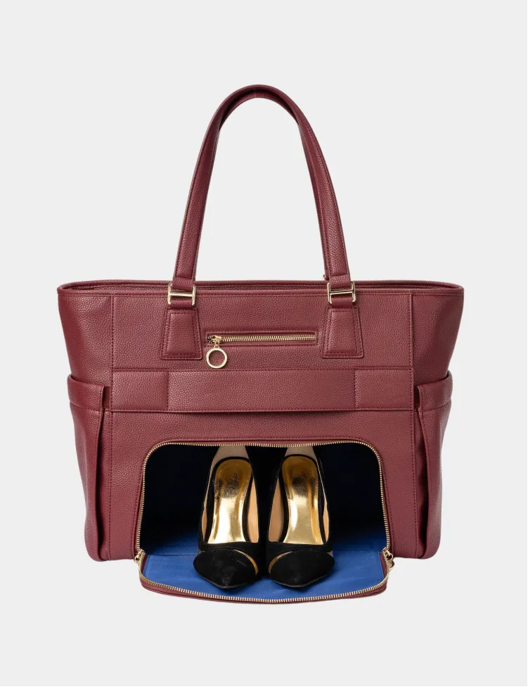 MinkeeBlue Nilah Tote Bag with Lunch Bag & Shoe Bag