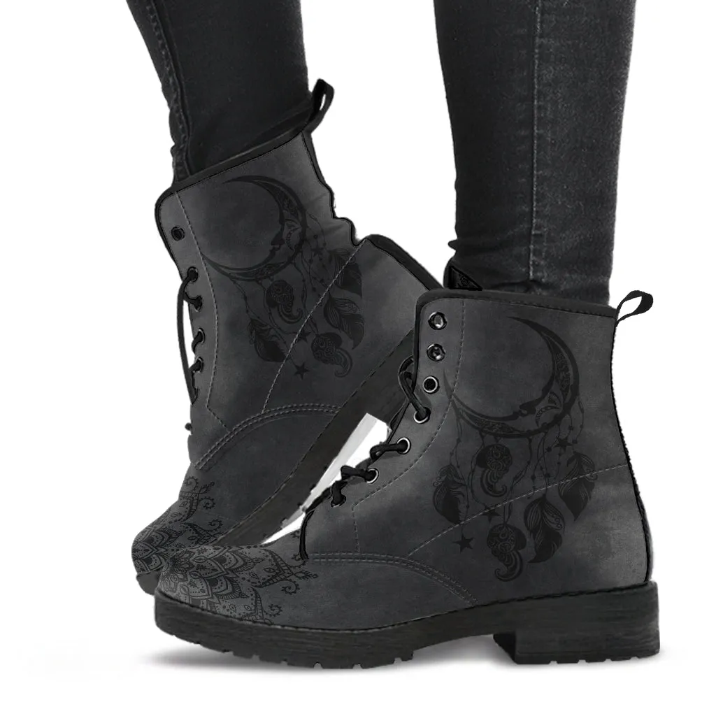 Moon Mandala Vegan Boots