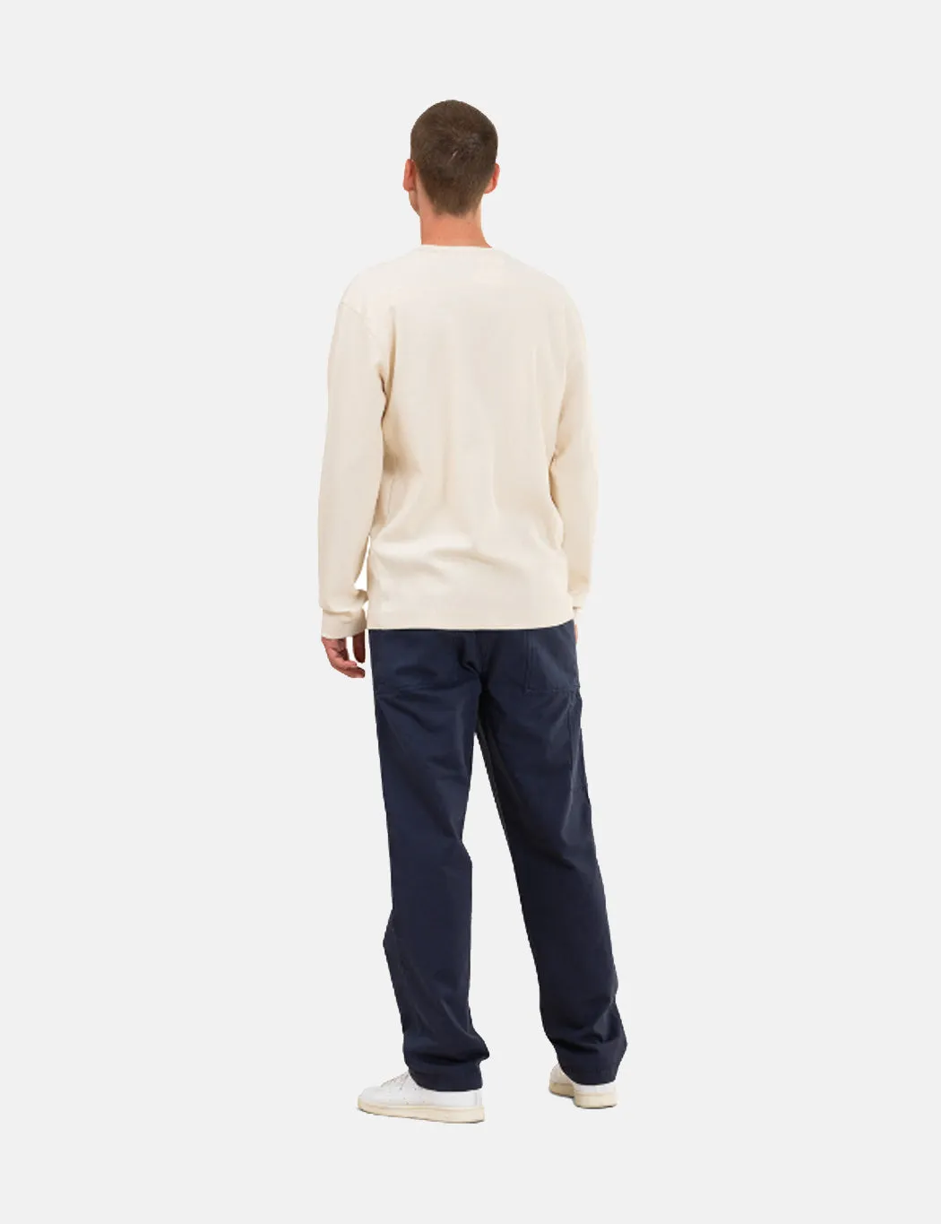 Norse Projects Johannes Compact Waffle Long Sleeve T-Shirt - Ecru