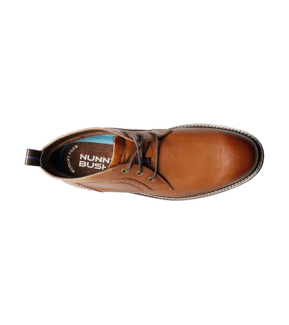 'Nunn Bush' Men's Ozark Plain Toe Chukka Boot - Tan Crazy Horse