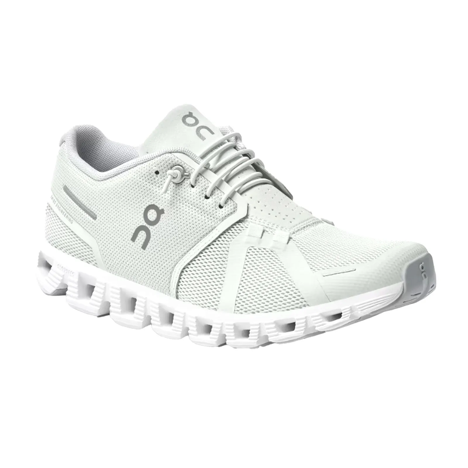 On Running Cloud 5 Running Shoe (Women) - Ice/White