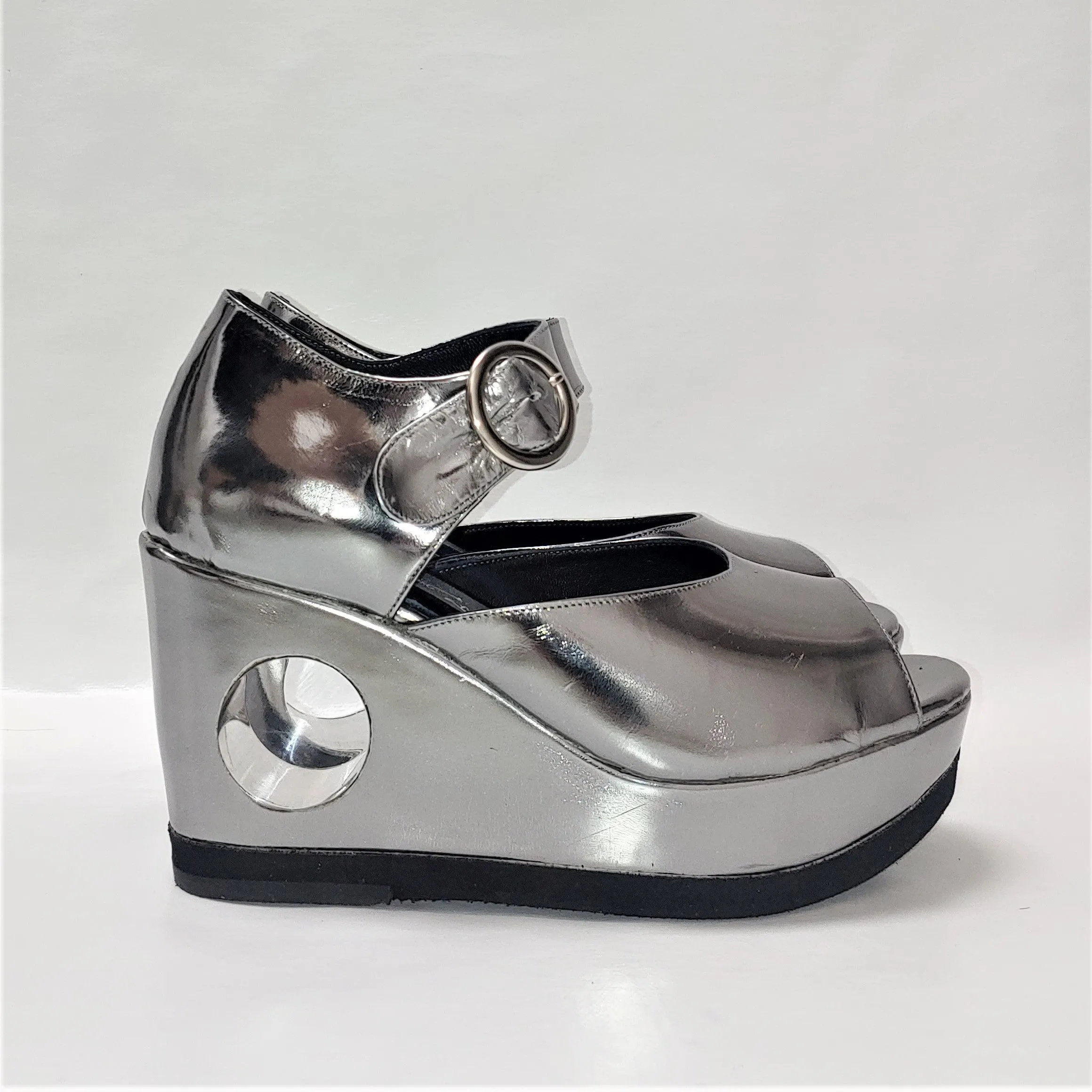 Perspex PEEPHOLE Platform Sandals