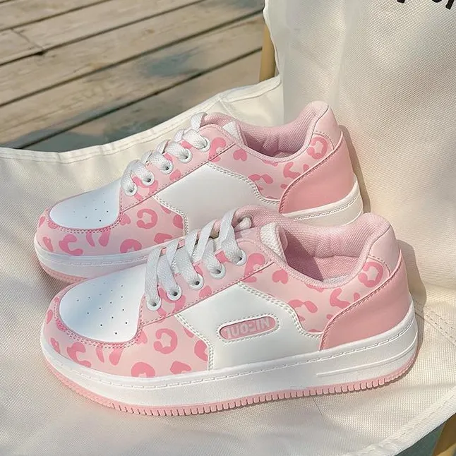 Pink Leopard Grain Sneaker AD210111