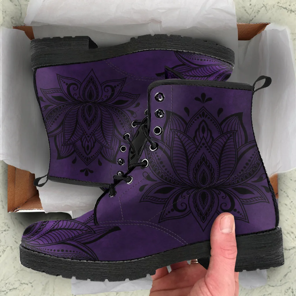 Purple Lotus - Vegan Boots