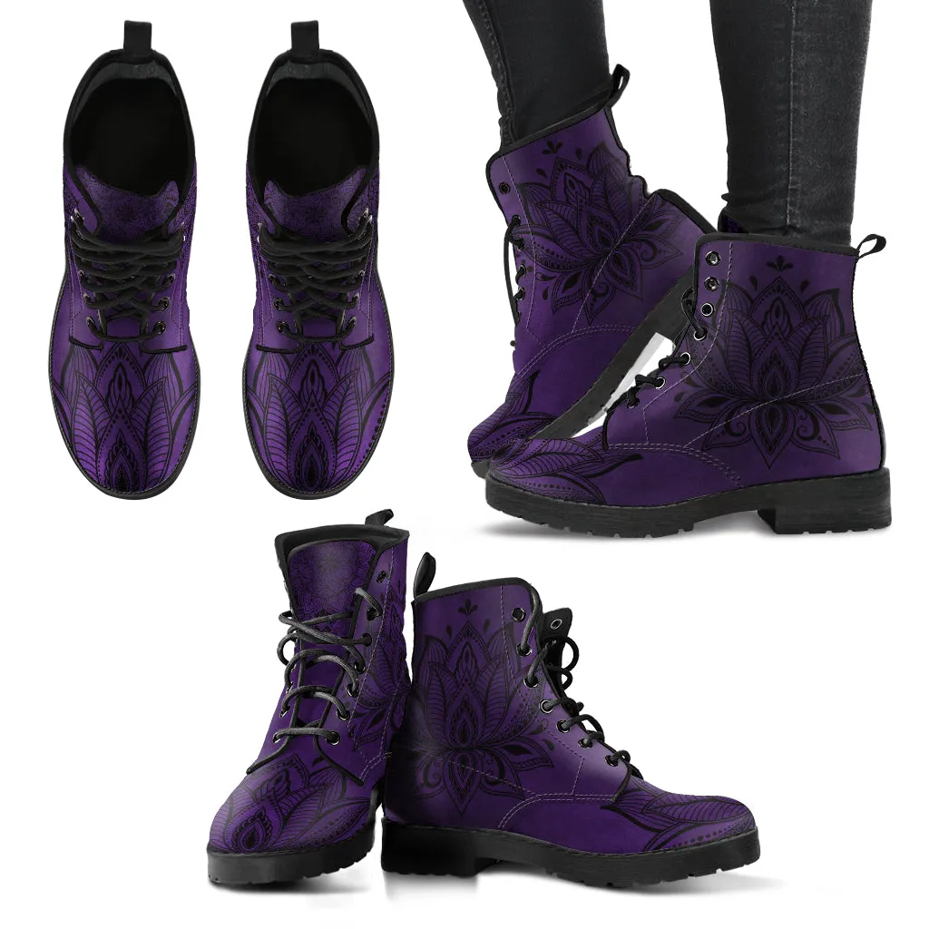 Purple Lotus - Vegan Boots