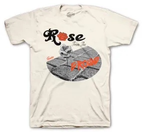 Retro 5 Orange Blaze Rose Shirt