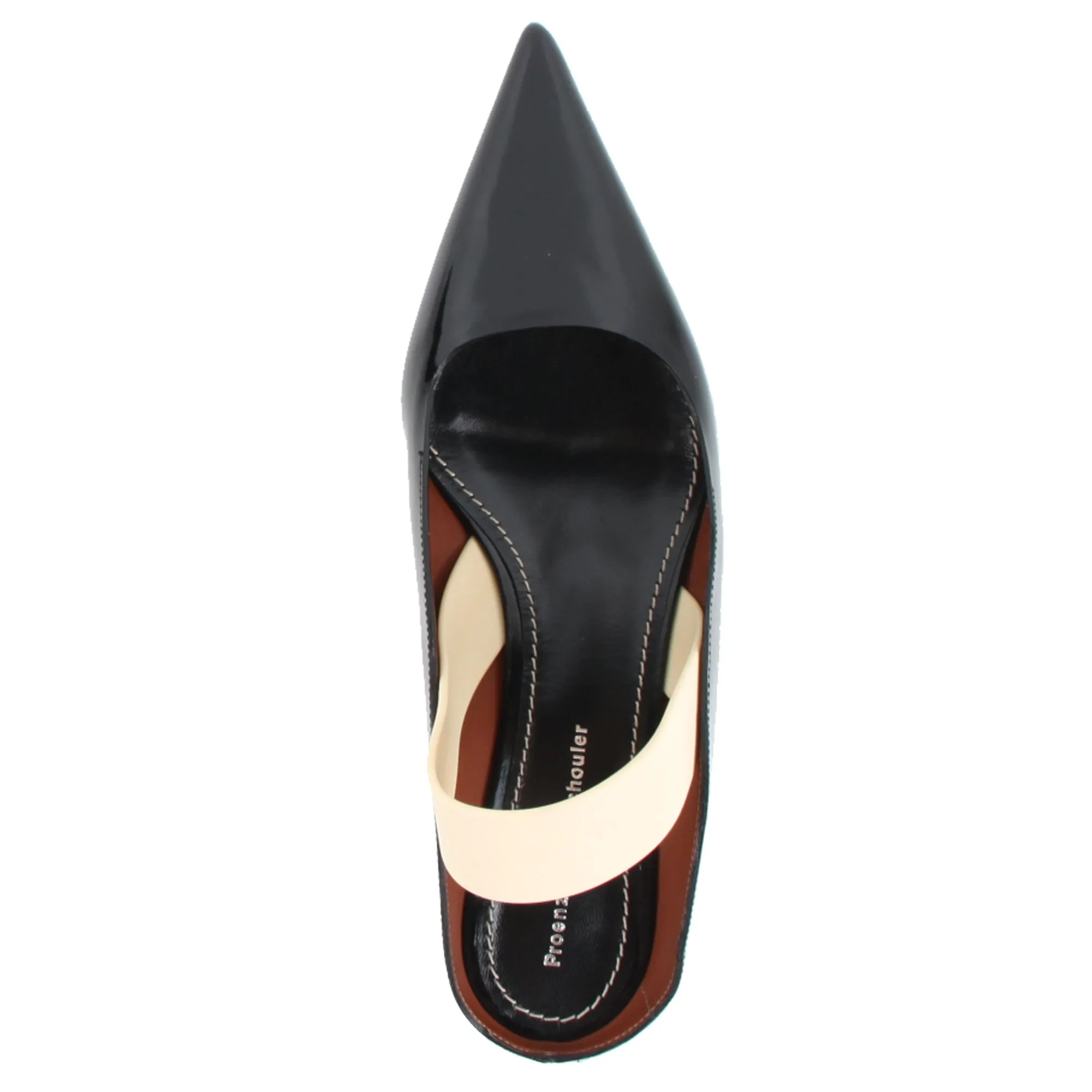 Slingback Wave Pump Glossy calf, Black