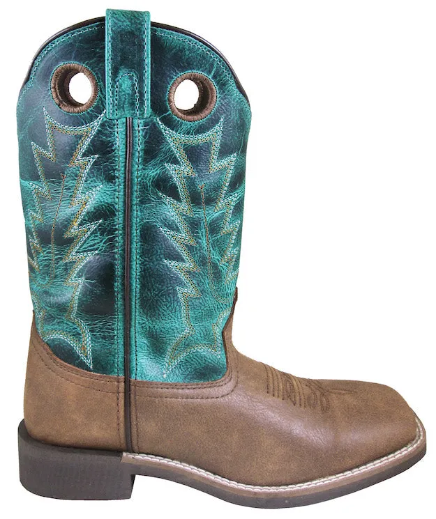 'Smoky Mountain' Women's 10" Tracie Western Square Toe - Tan / Turquoise