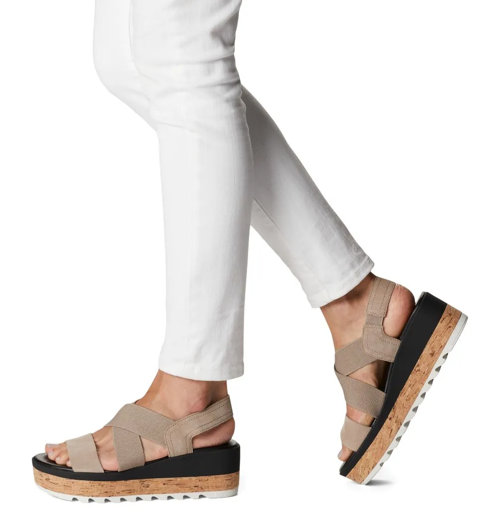 'Sorel' Women's Cameron Flatform Slingback - Omega Taupe / Sea Salt