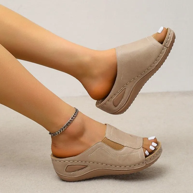 Stretchable Wedge Sandal Shoes