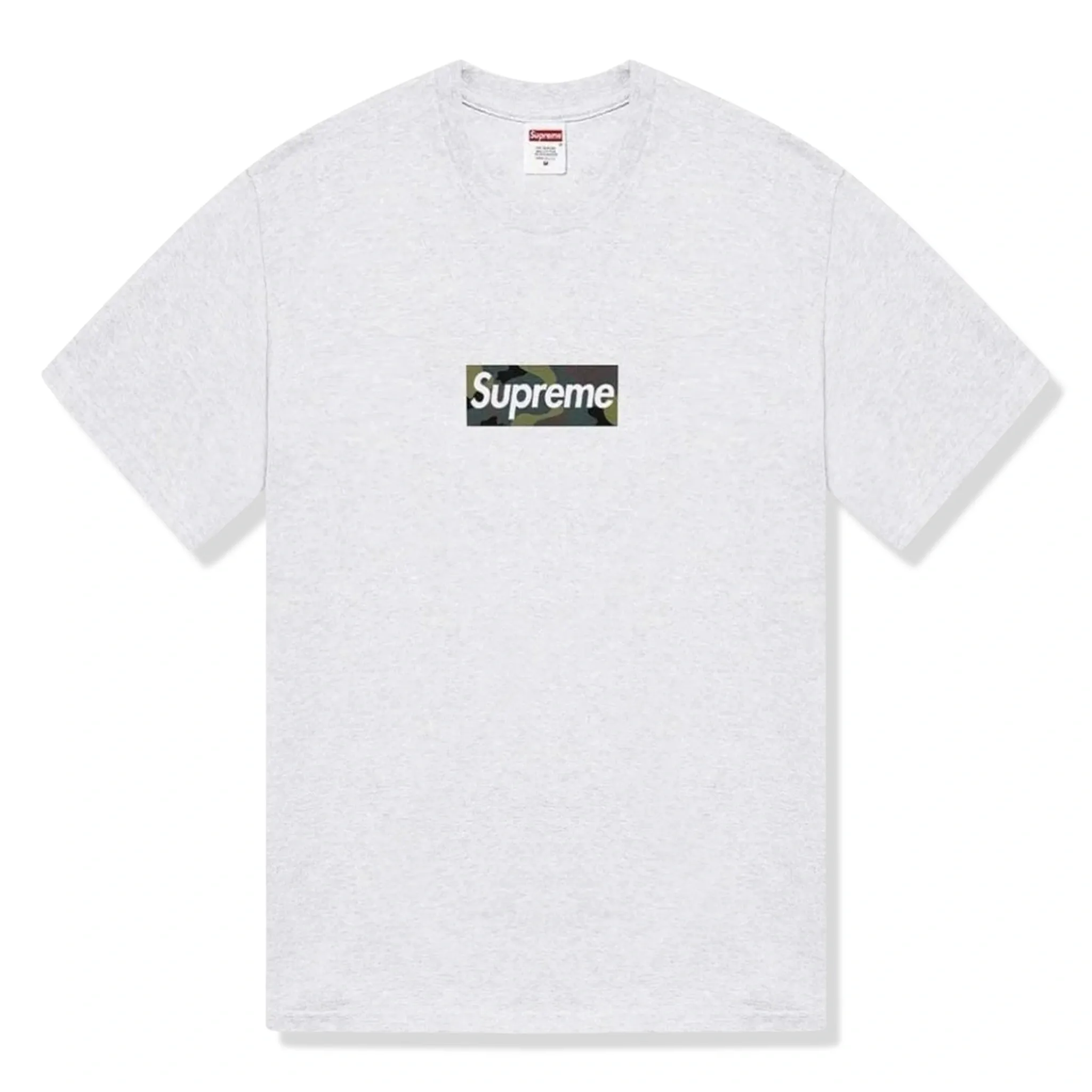 Supreme Camo Box Logo Ash Grey T Shirt (FW23)