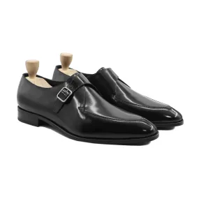 Taastrup - Men's Black Box Leather High Shine Leather Monkstrap