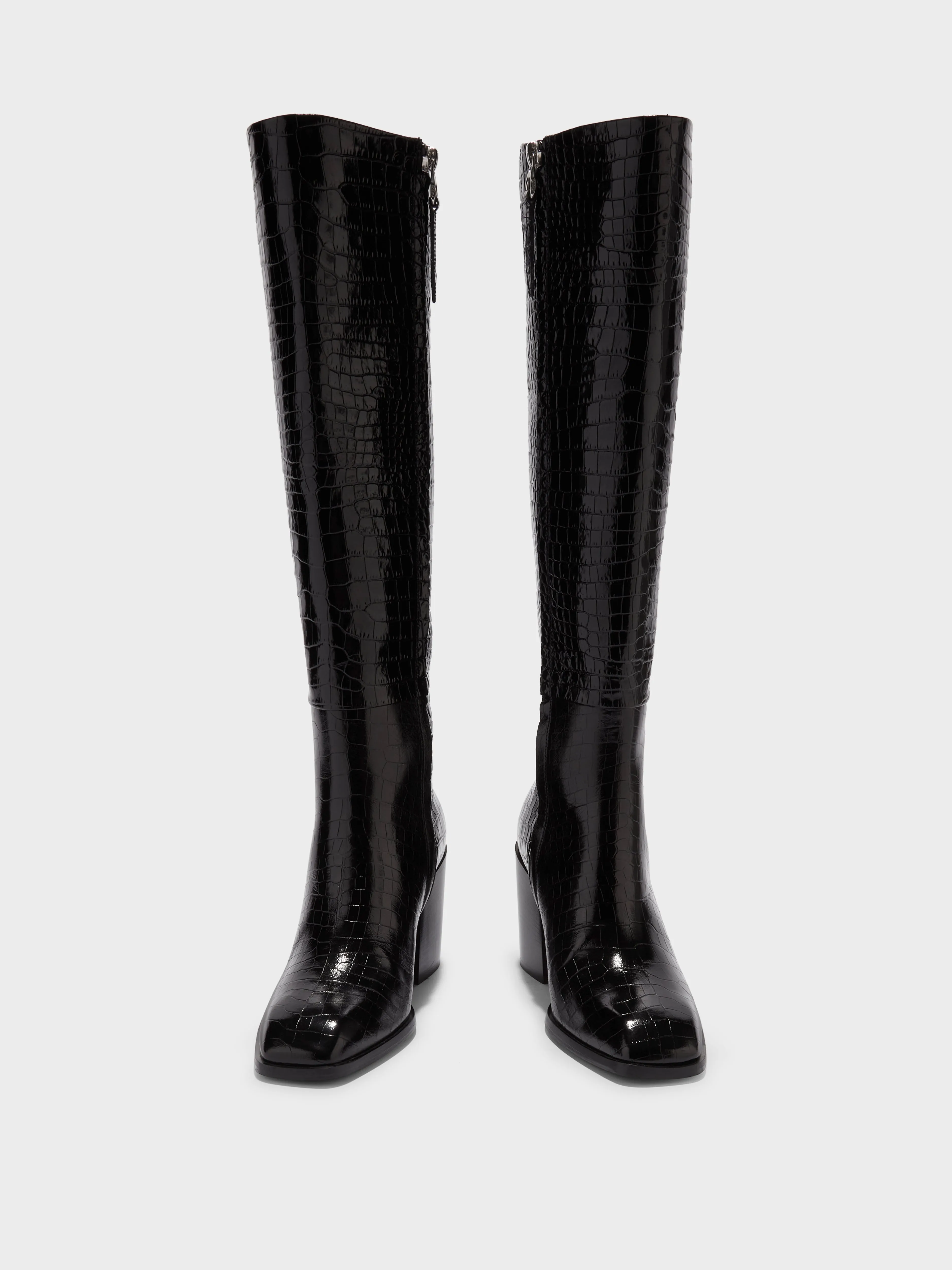 Teresa Leather Knee-High Boots