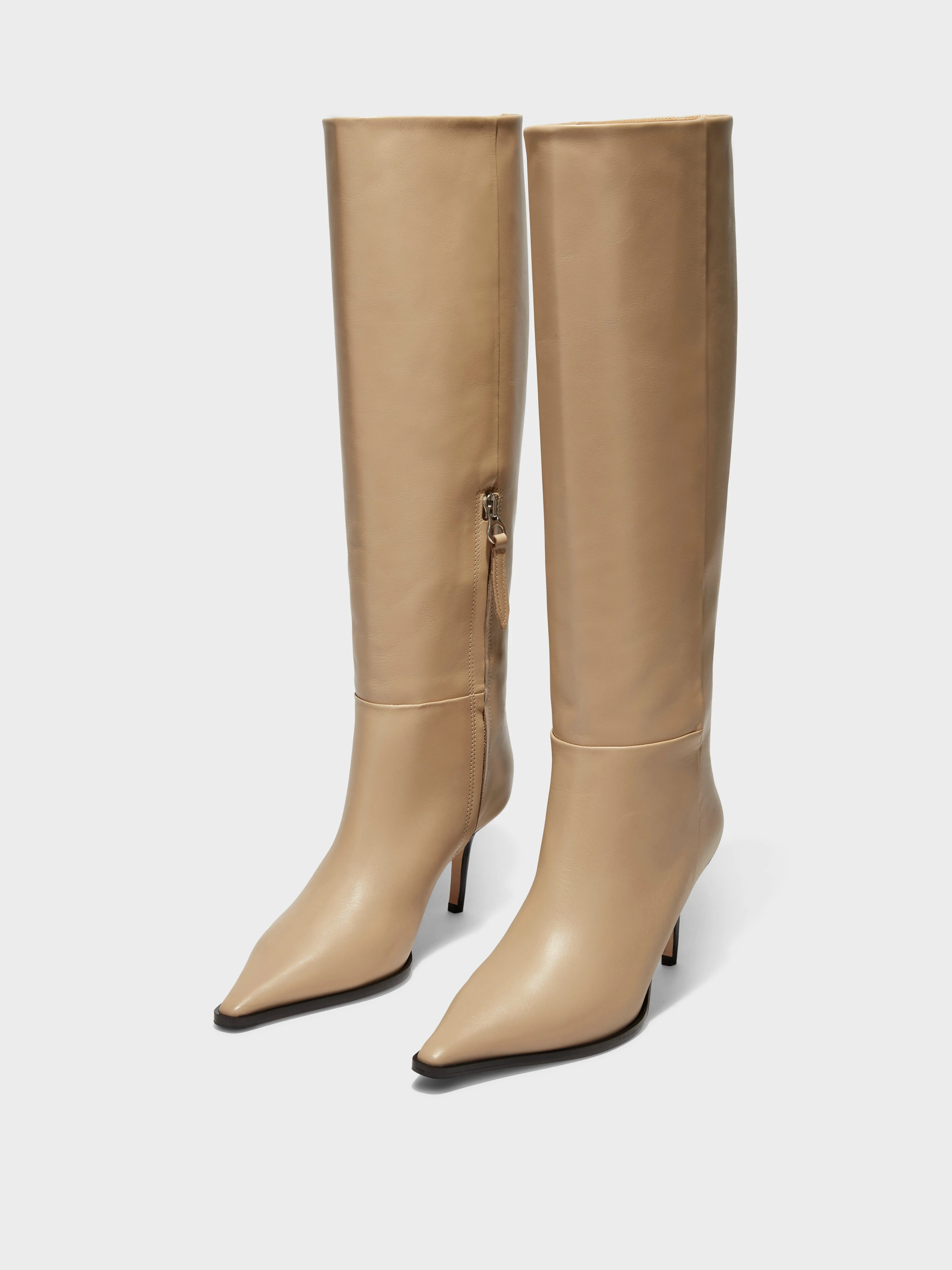 Tula Leather Knee-High Boots