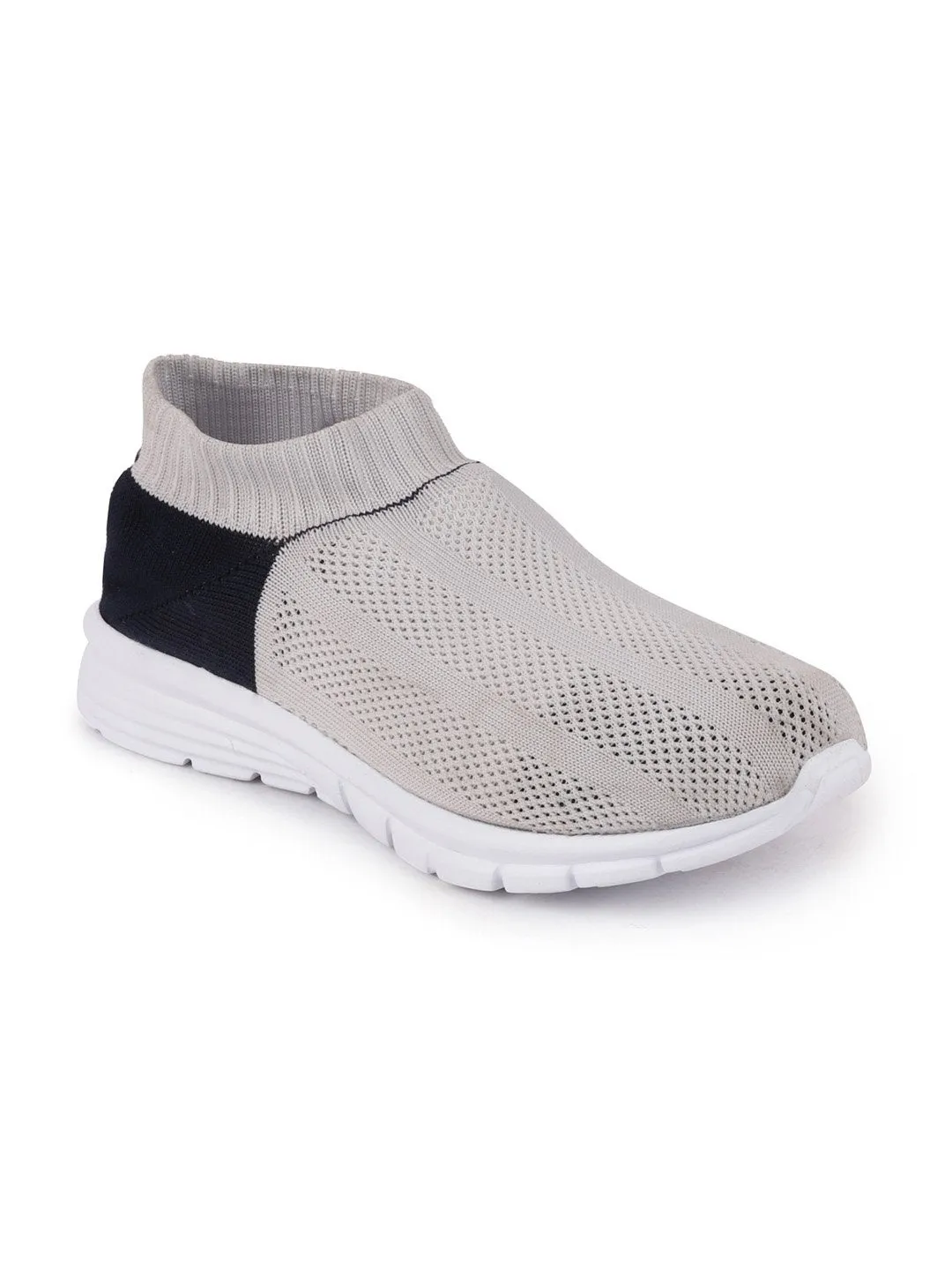 Women Grey Sports Slip-On Walking Shoes