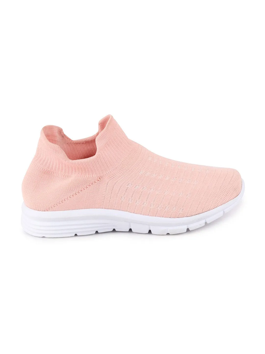 Women Pink Sports Slip-On Walking Shoes