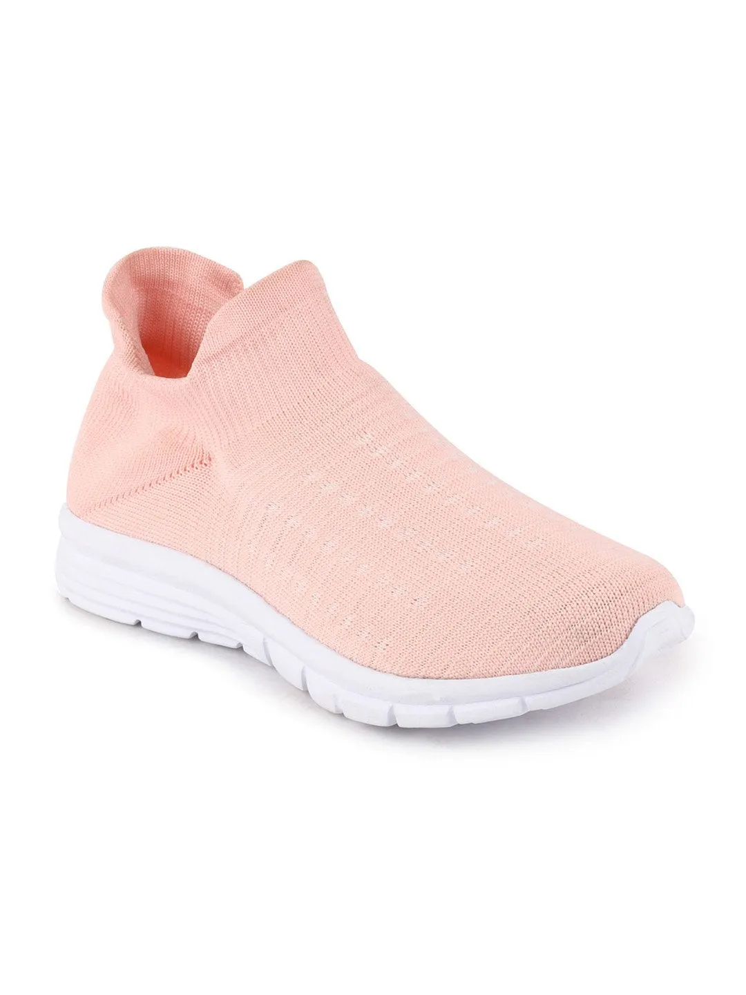 Women Pink Sports Slip-On Walking Shoes