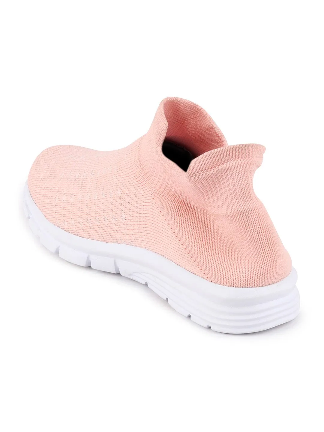 Women Pink Sports Slip-On Walking Shoes