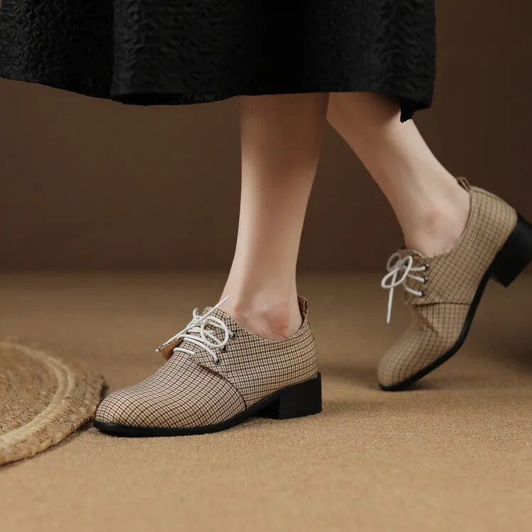 Women's Lace Up Oxford Shoes